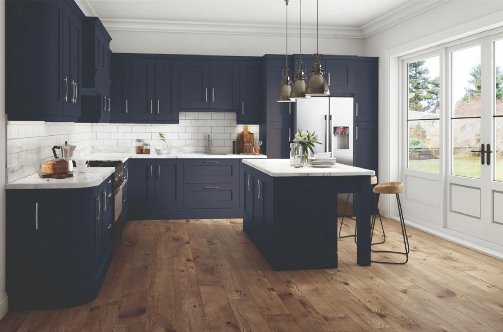 Elite Made To Measure Kitchen Hillwell Marine Blue