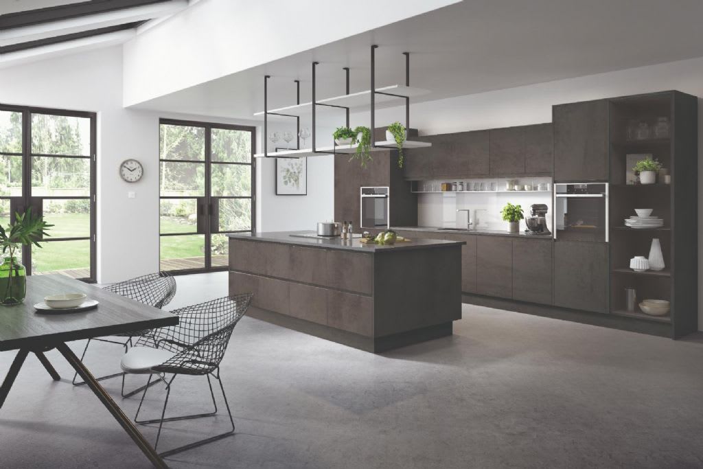 Elite Made To Measure Kitchen Kassel Dark Concrete