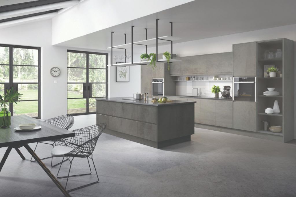 Elite Made To Measure Kitchen Kassel Light and dark Concrete