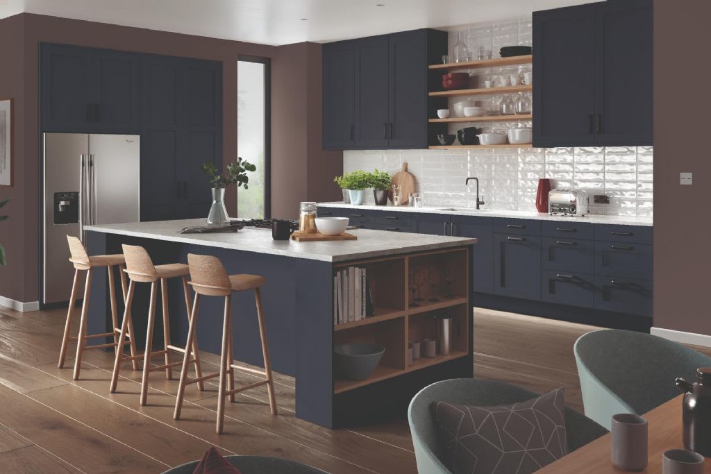 Elite Made To Measure Kitchen Melrose Marine Blue
