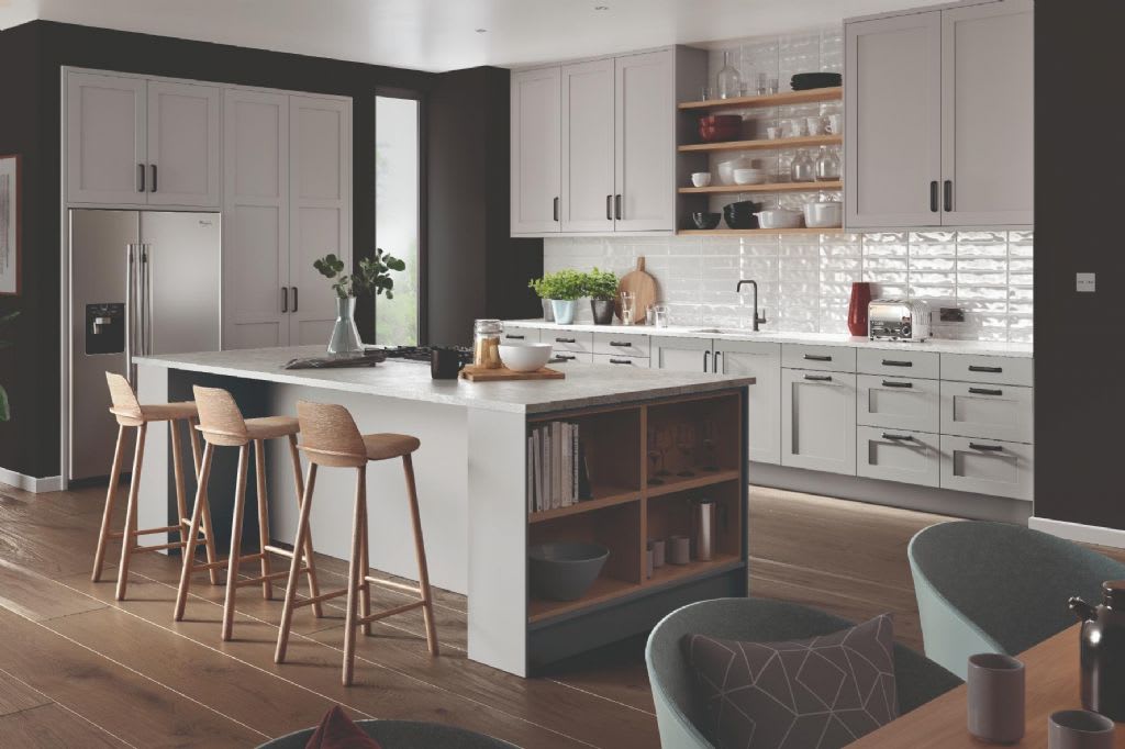 Elite Made To Measure Kitchen Melrose White Grey