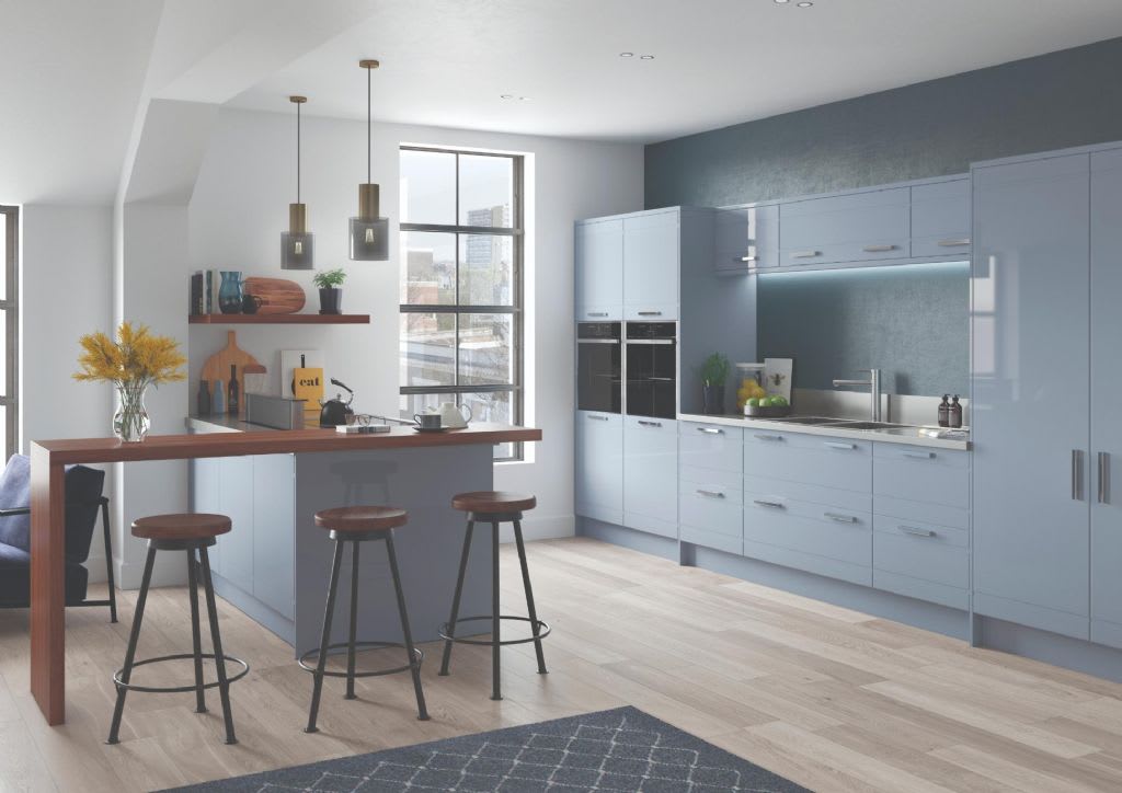 Elite Made To Measure Kitchen Marino Gloss Denim