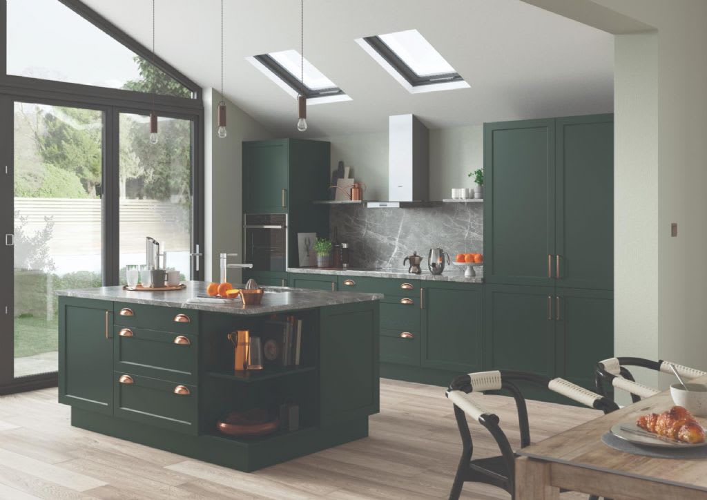 Elite Made To Measure Kitchen Woking Heritage Green