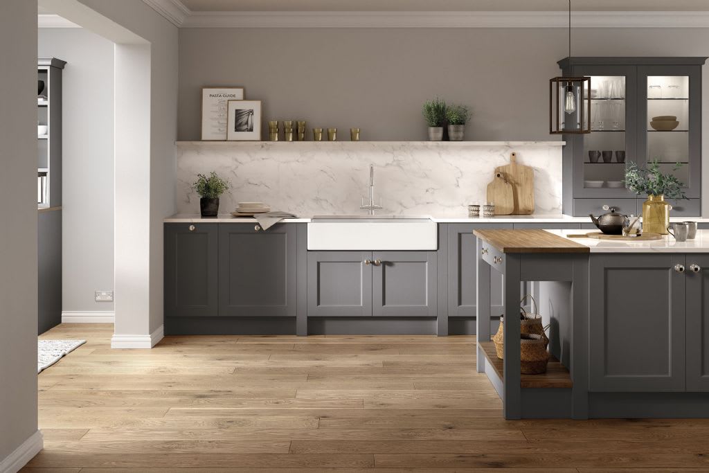 Five Piece Bastille Kitchen Legno Dust Grey(2)