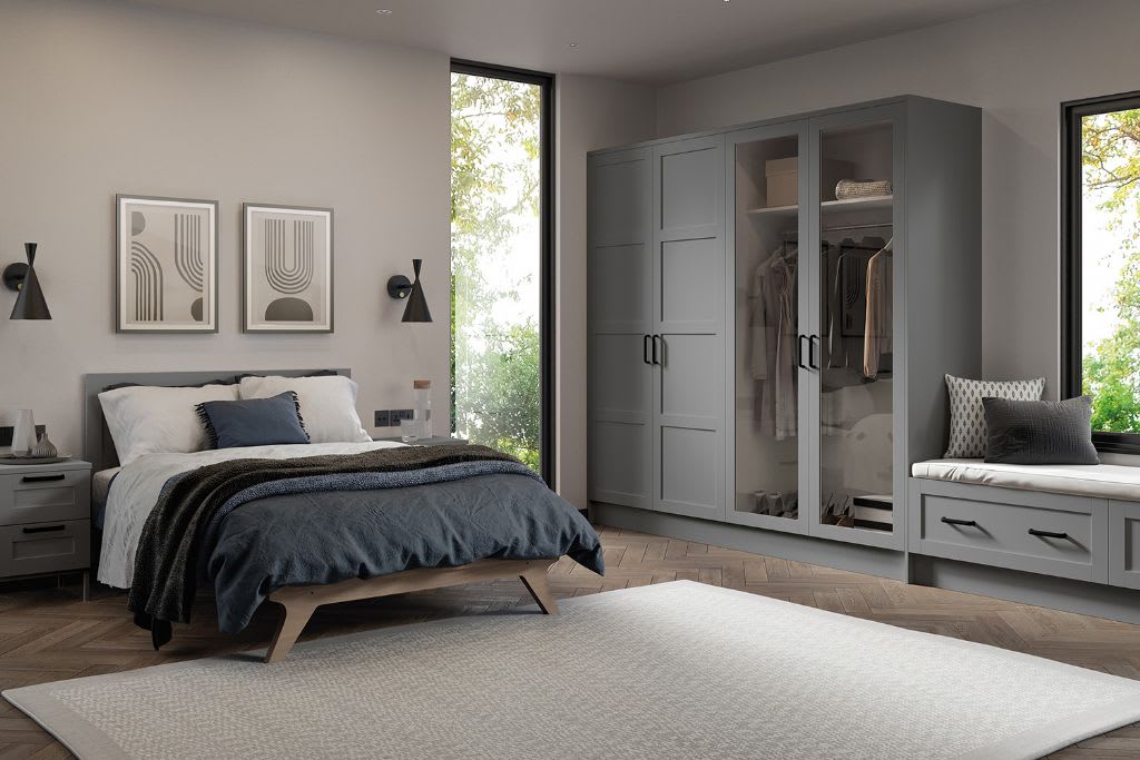 Five Piece Dylan Bedroom Matt Dust Grey