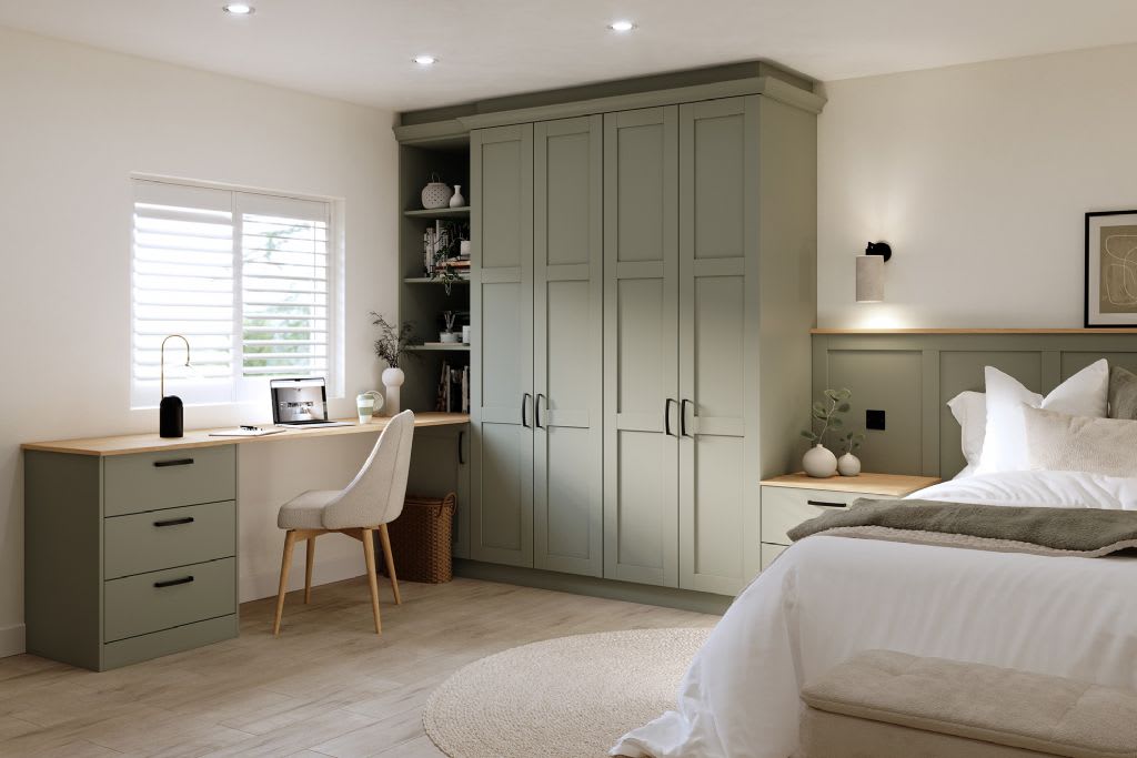 Five Piece Dylan Bedroom Reed Green Cameo