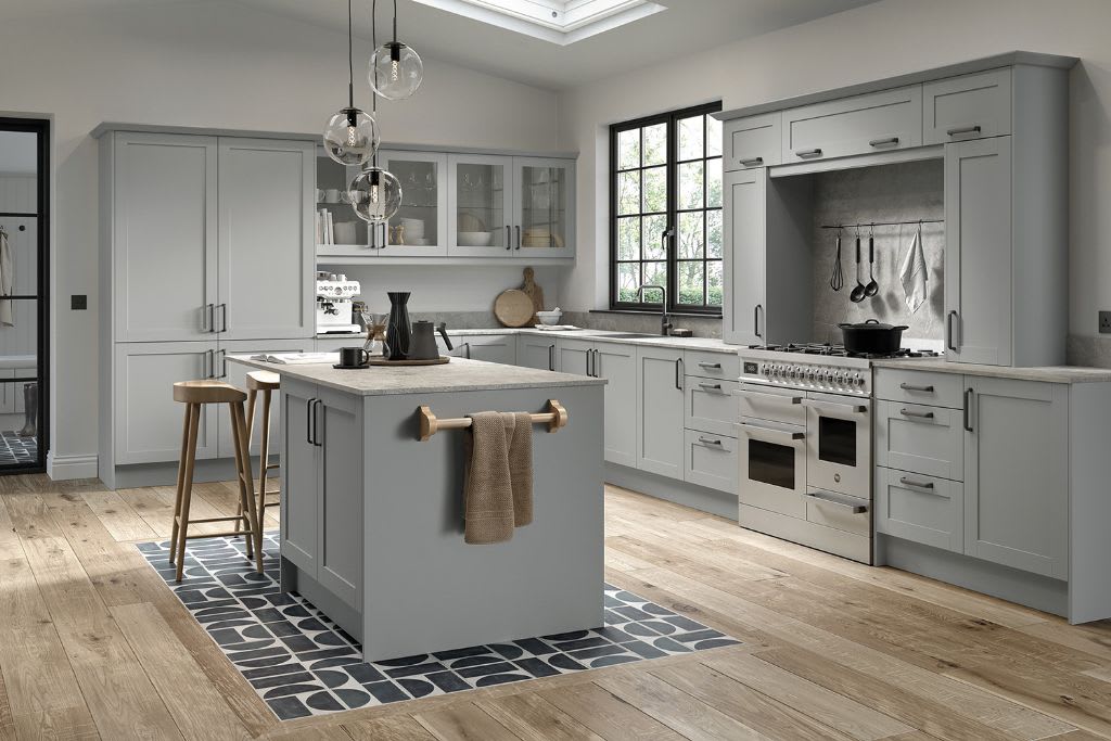 Five Piece Dylan Kitchen Matt Light Grey