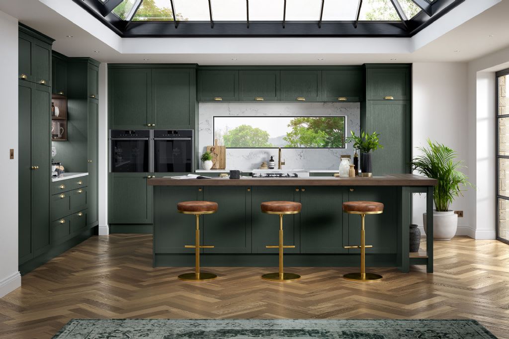 Five Piece Harlem Kitchen Legno Evergreen