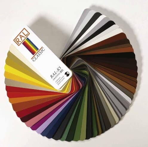 RAL colours available from KBB...