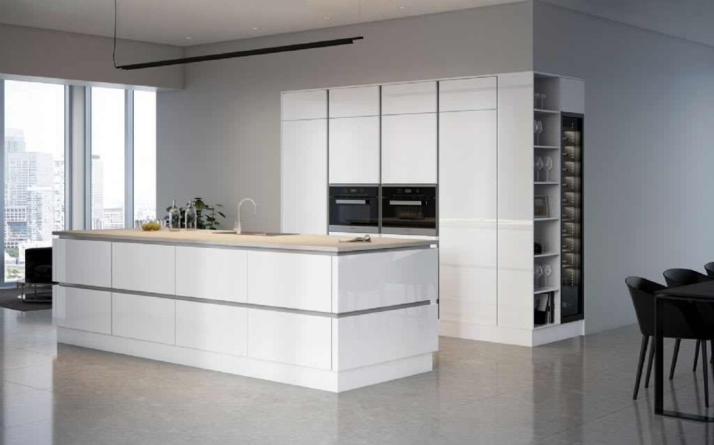 Sorrento Acrylic Phoenix Kitchen Gloss White