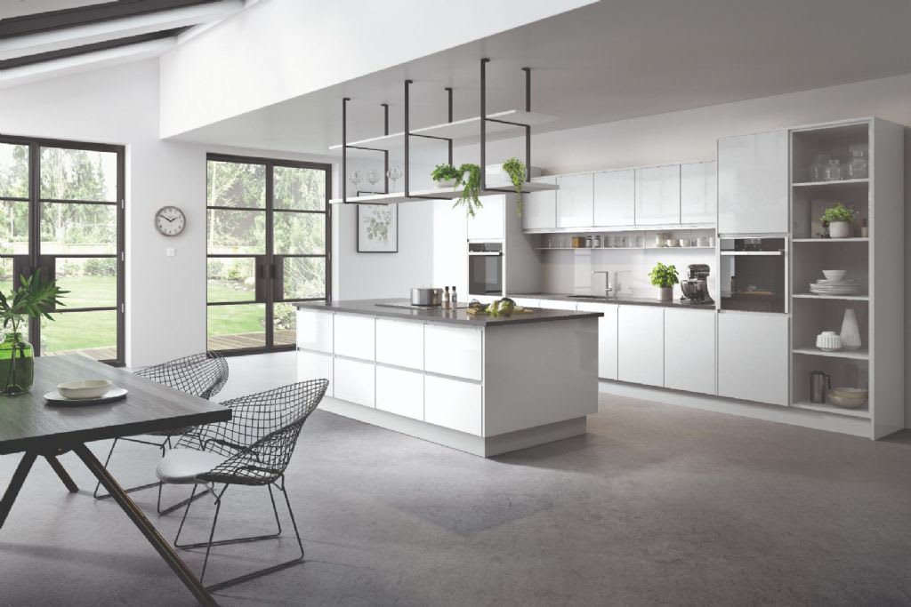 Treviso-Handle-less Kitchen Gallo Gloss White