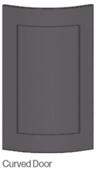 Ancona White - Curved Door