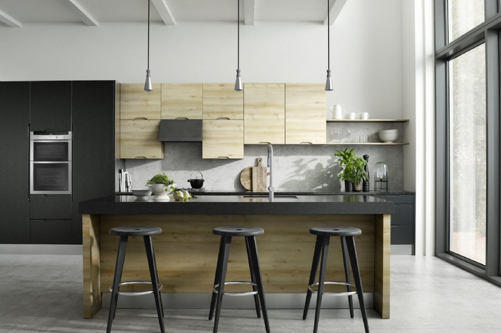 elite made to measure kitchen neptune legno graphite dm-maple