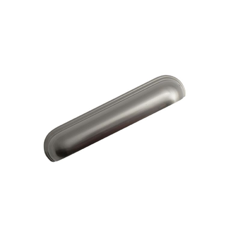 Elongated Cup Brushed Satin Nickel Handle