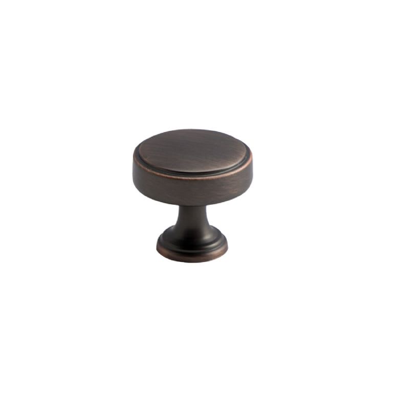 Round American Copper Raised Knob