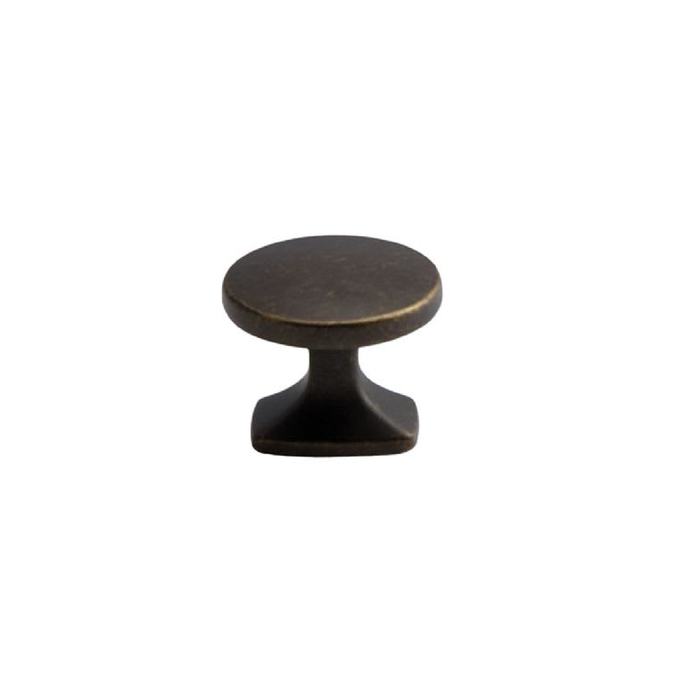 Round Antique Brown Knob