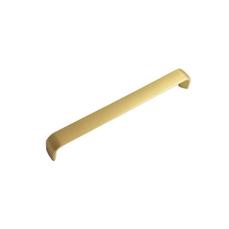 Rounded D Satin Brass Handle