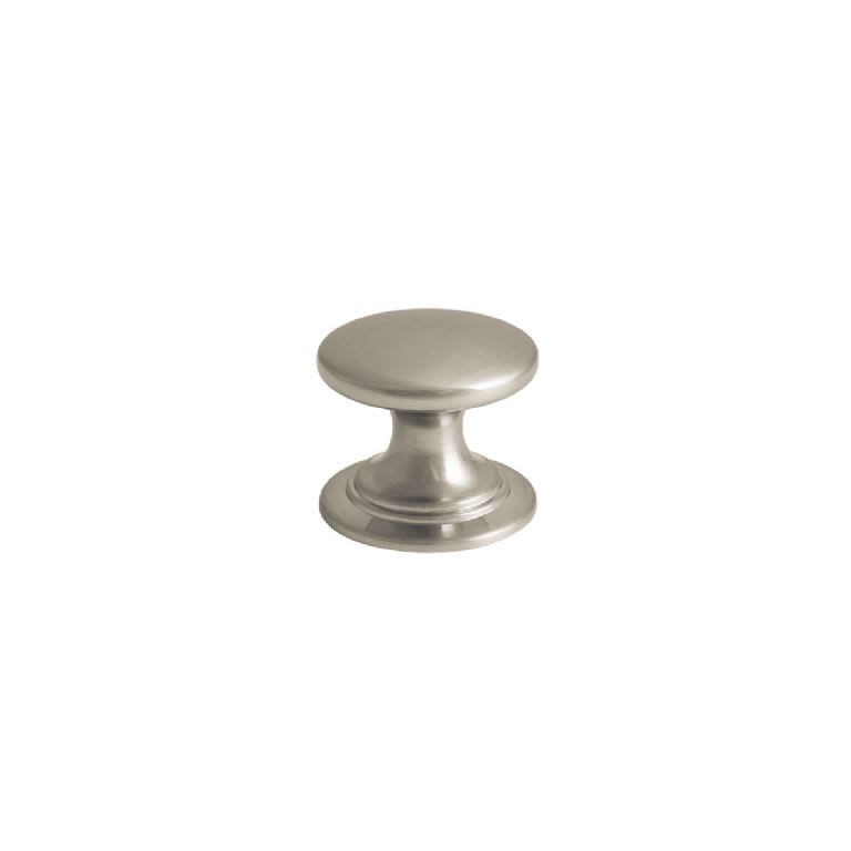 Round Brushed Nickel Knob