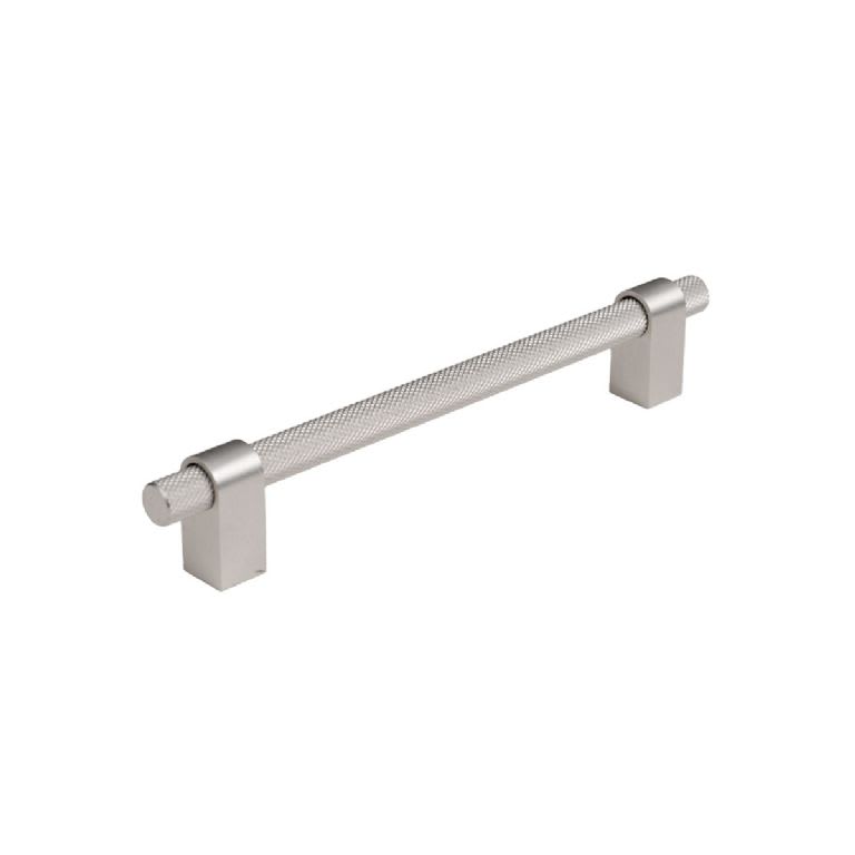 Knurled Bar Brushed Nickel Knob