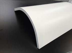 Sorrento Gloss Cashmere - Curved Acrylic Door