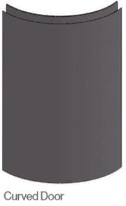 Temi Dust Grey - Curved Door