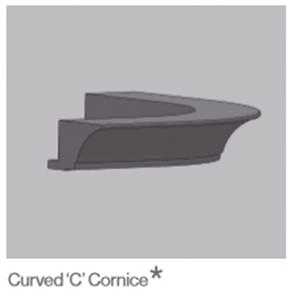 Temi Ivory - Curved C Cornice