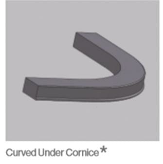 Temi Ivory - Curved Under Cornice