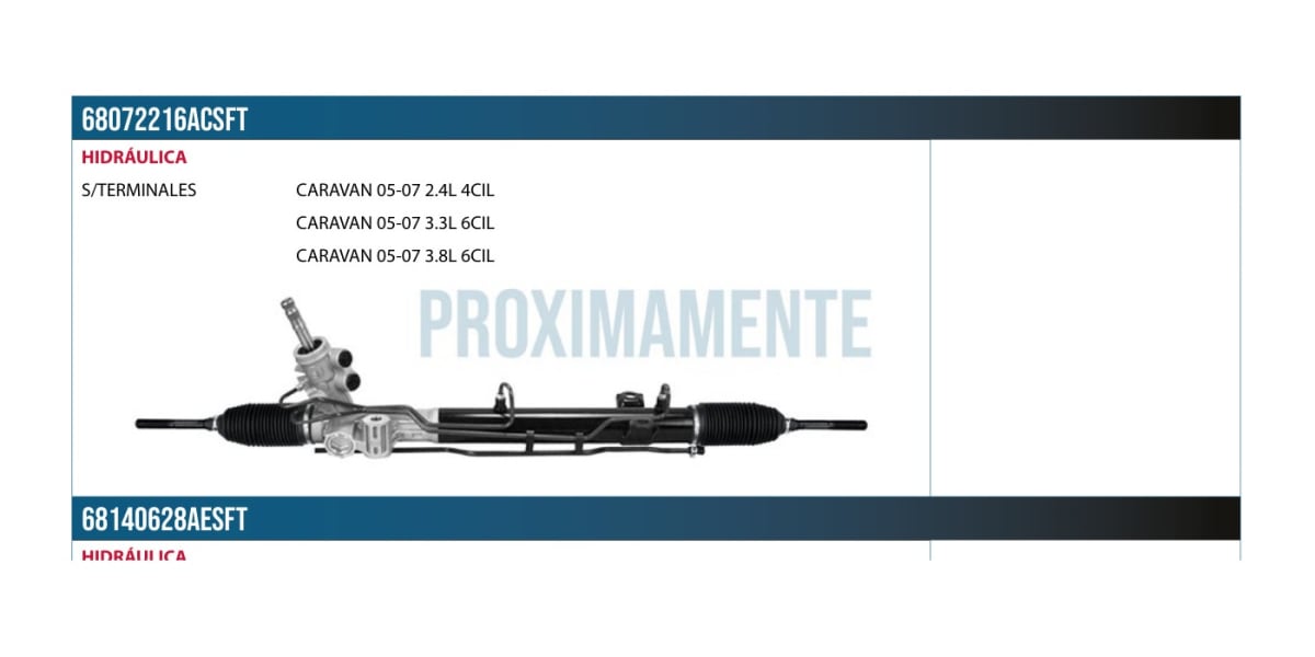 Cremallera 68072216AC