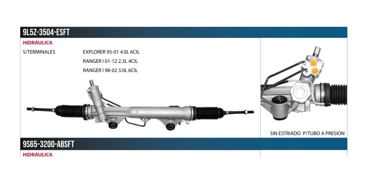 Cremallera 9S65-3200-AB