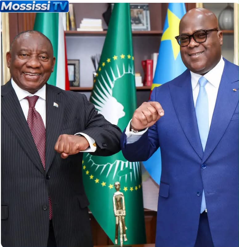 RDC 🇨🇩– RSA   Félix Tshisekedi et Cyril Ramaphosa en entretien à la Cité de l’Union africaine   Plamedi KETENGE  juillet 2, 2026
