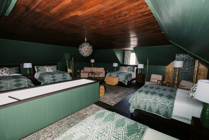 Attic loft bedroom