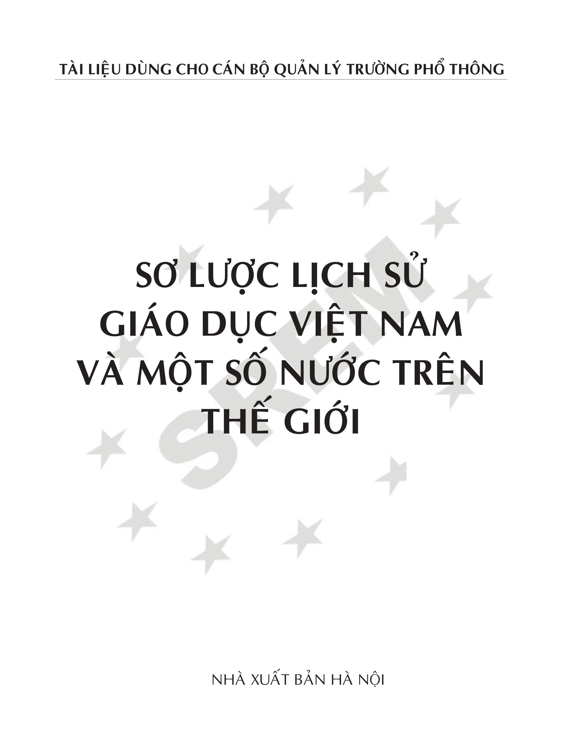 Sơ lược lịch sử giáo dục việt nam và một số nước trên thế giới phần 1