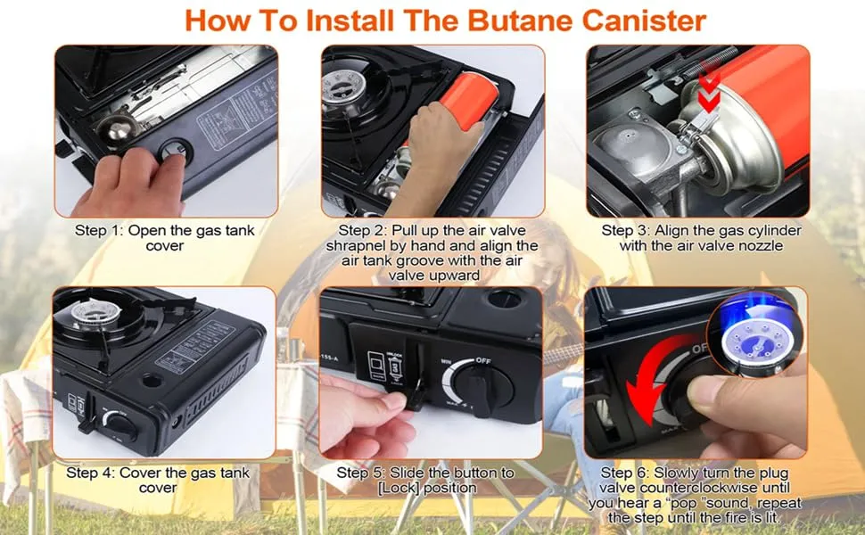 Single Burner Camping Stove with Dual Fuel - Image 6