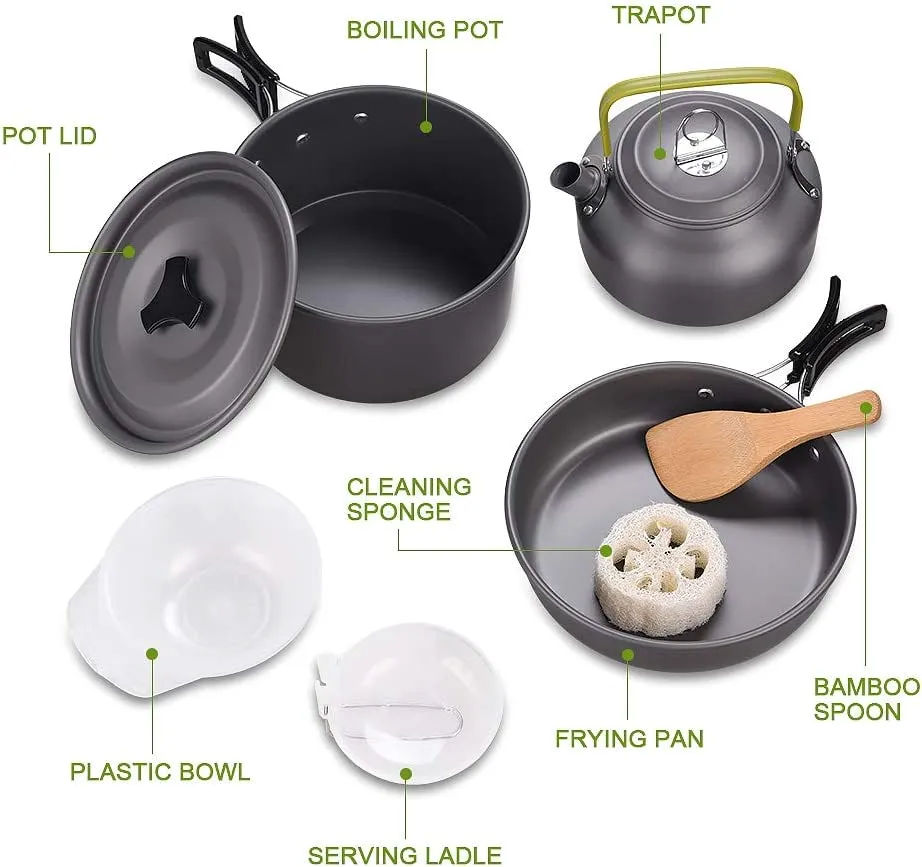 7 Pcs. Camping Cooking Set 2 person - Image 6