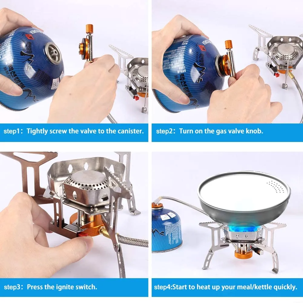 Foldable Camping Gas Stove 3500W - Image 4