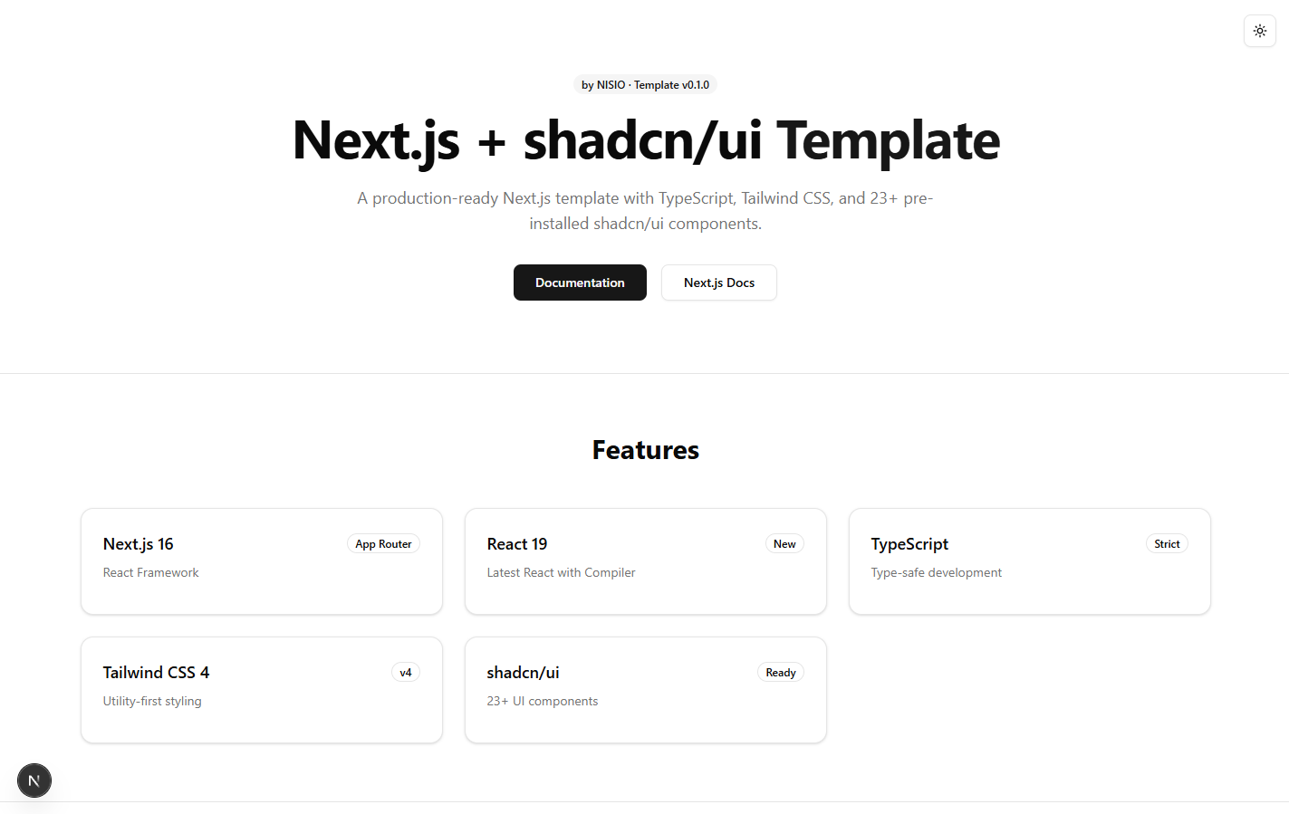 แจก Template Next.js 14 + TypeScript + Tailwind CSS + shadcn/ui Starter Kit