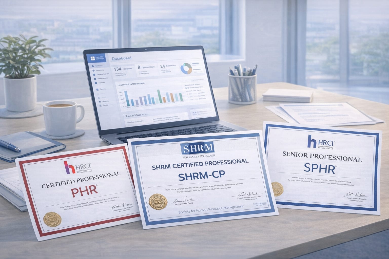 HR certifications including SHRM-CP PHR SPHR required on a strong HR manager resume in 2026