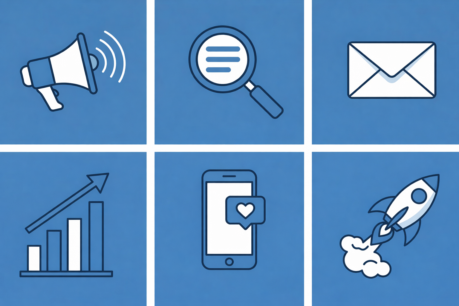 Marketing job specializations including SEO, content, social media, email, brand, product marketing and growth
