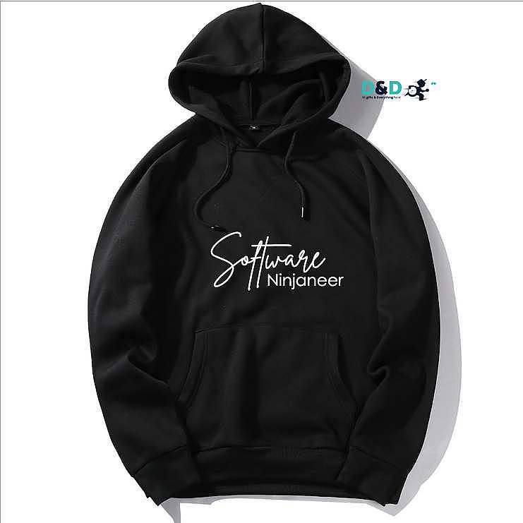 Black software ninjaneer hoodie