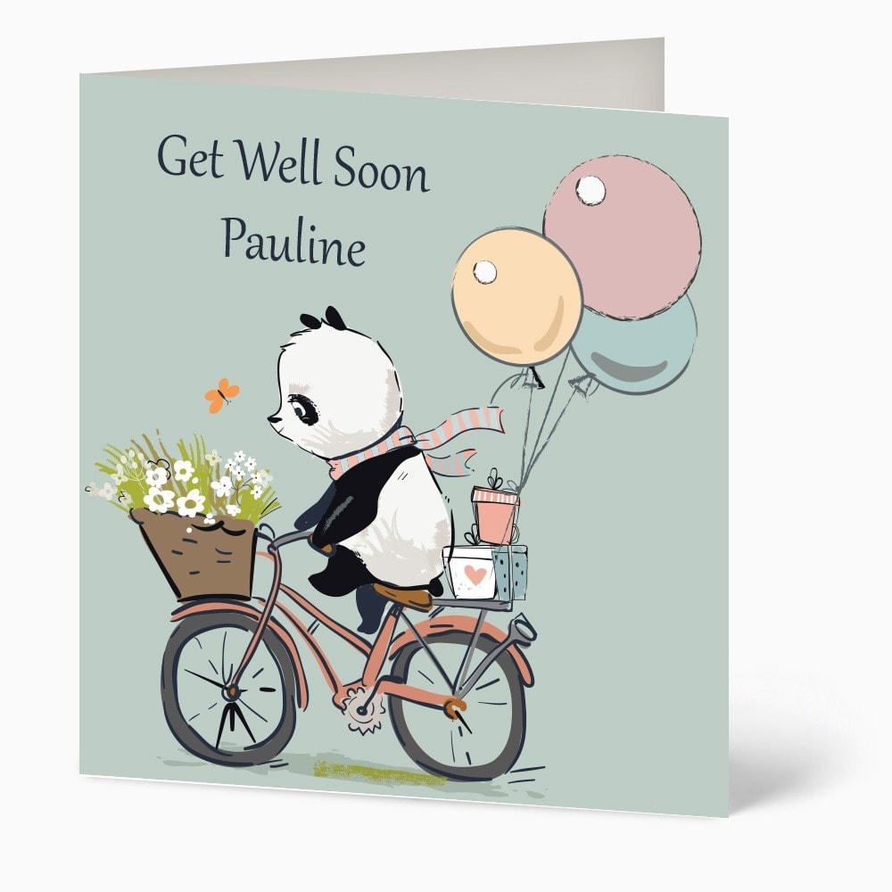 Get well soon card (Bike)