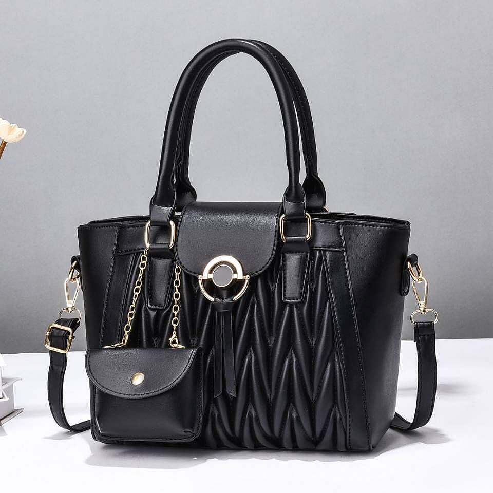 One piece leather handbag