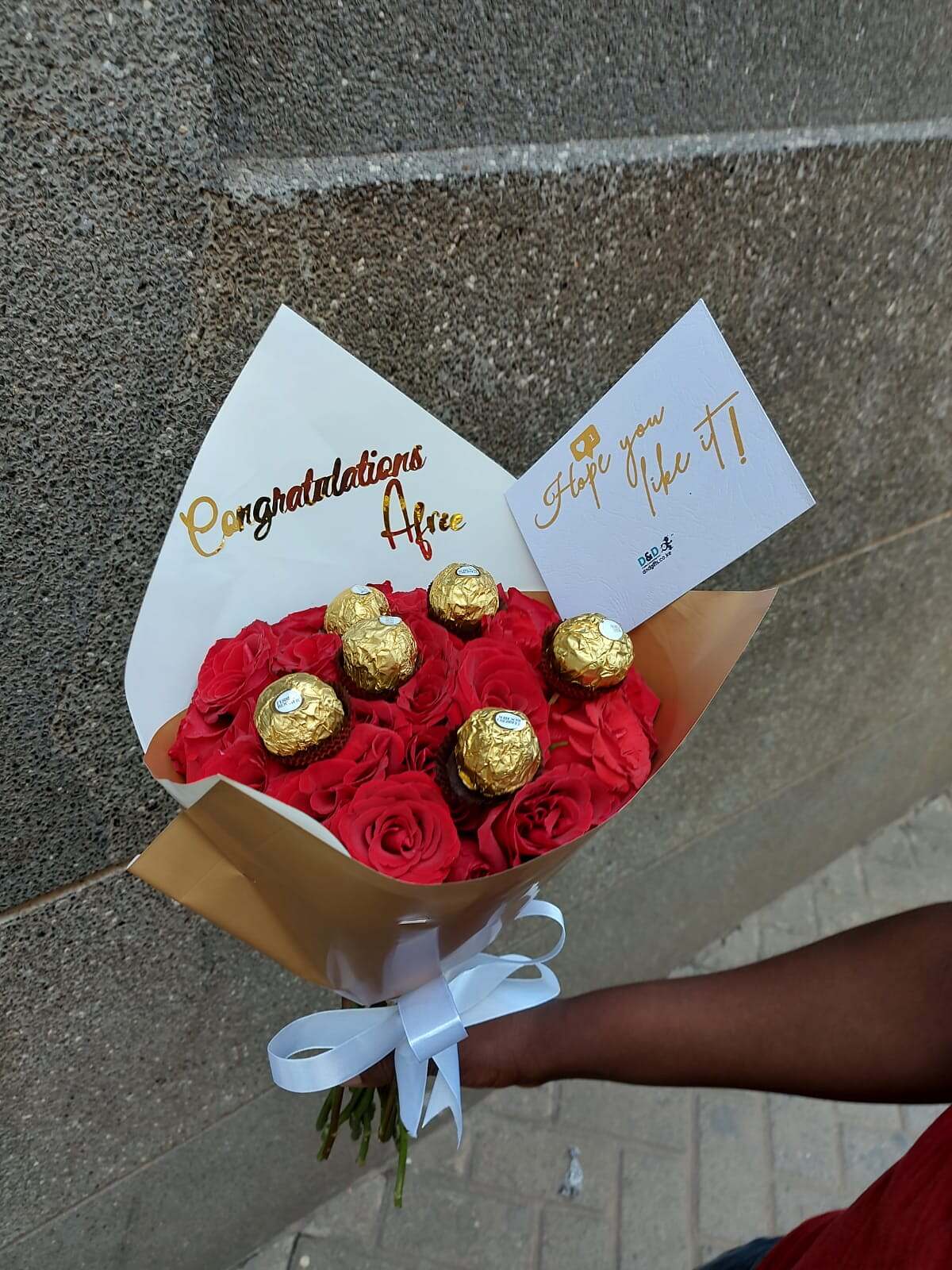 Congratulations Flowers, Roses and Chocolates
