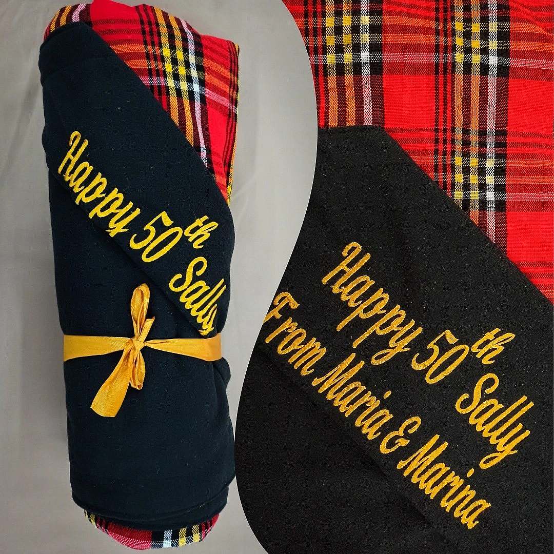 Customized maasai fleece blanket - Image 3