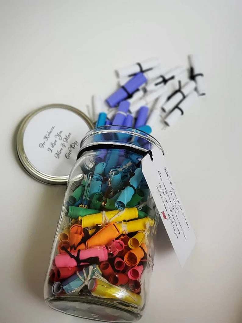 Love jar, Mason Jar, Wish Jar, Message Jar, Date Ideas Jar. - Image 3