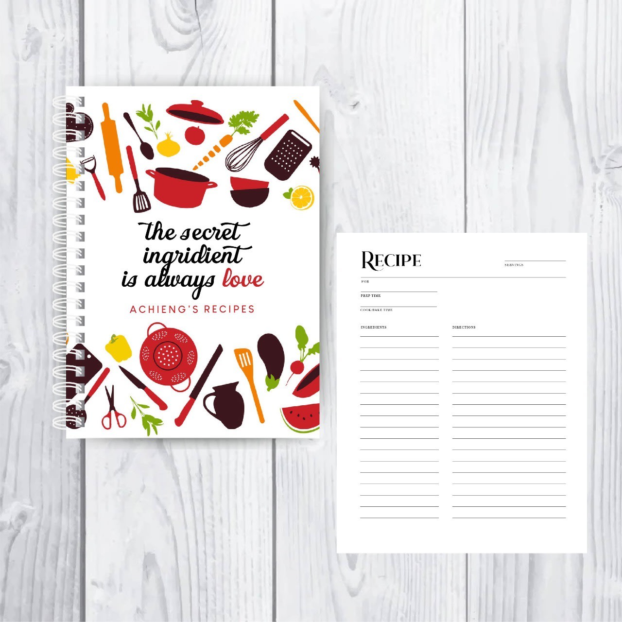 Recipe Book, Gift for Chef. - Image 2