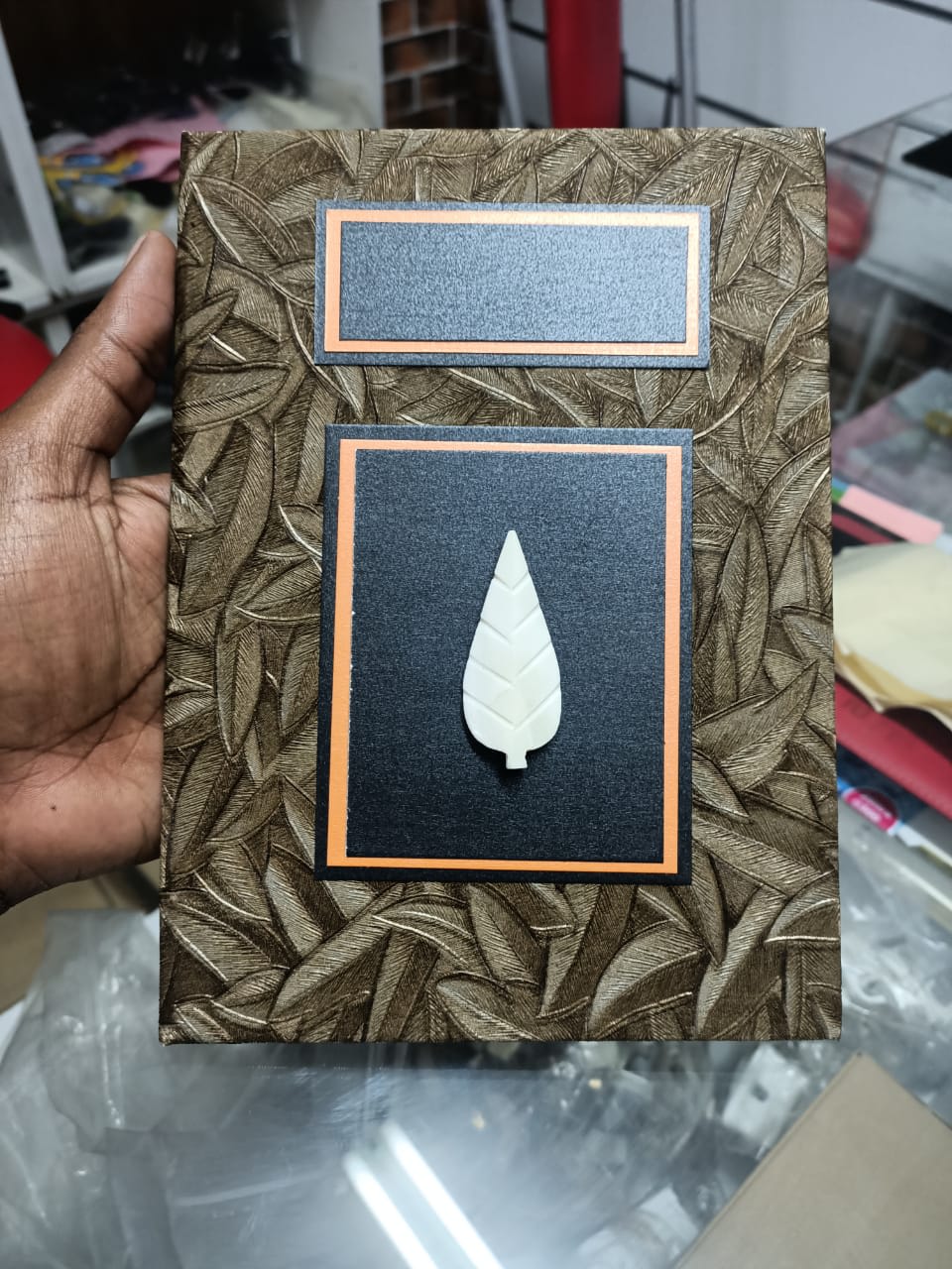 Handmade Success card (African Fabric) - Image 5