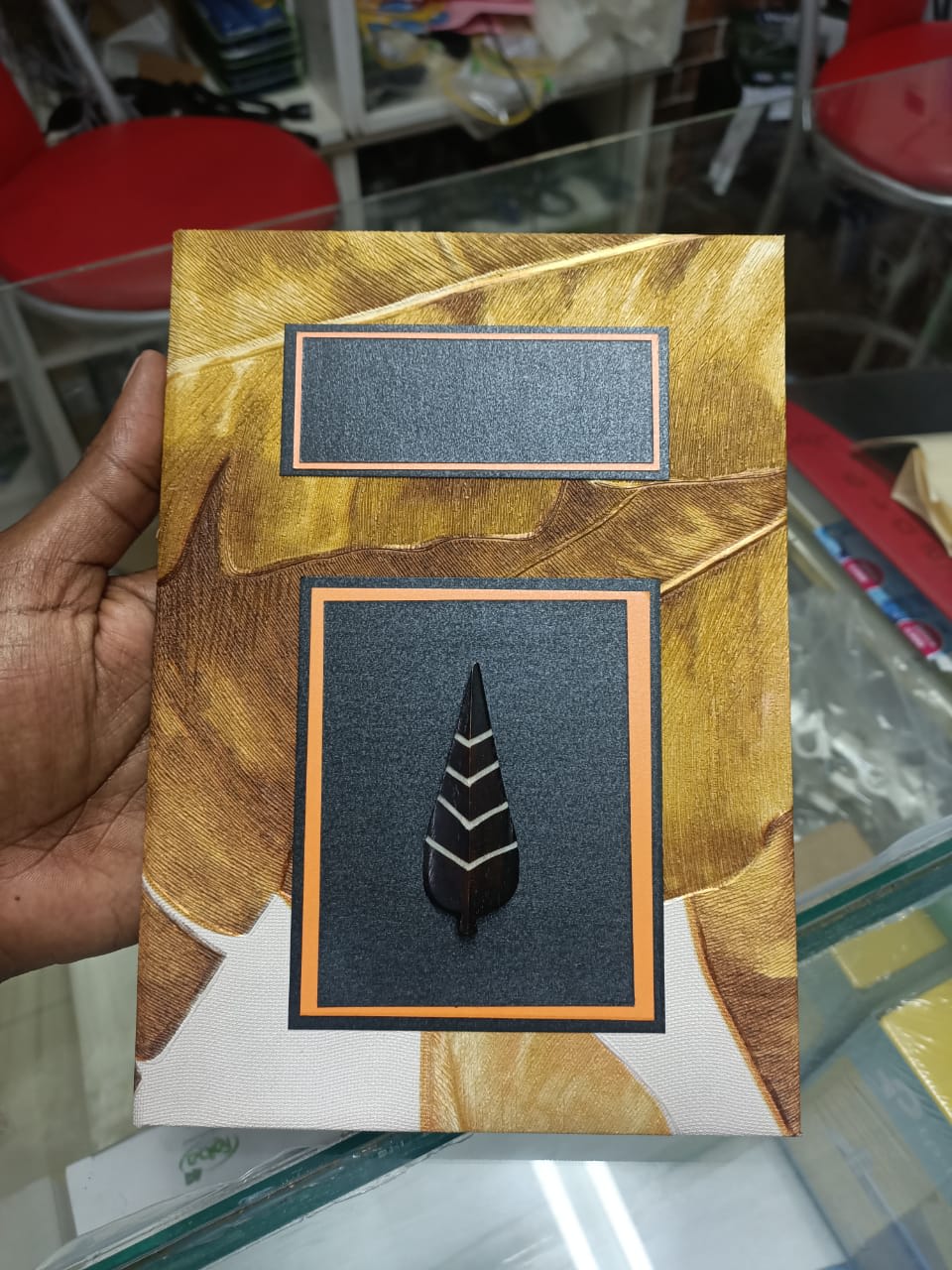 Handmade Success card (African Fabric) - Image 4