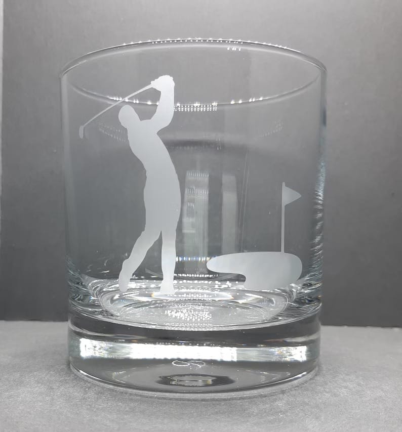 Golf whiskey Glass