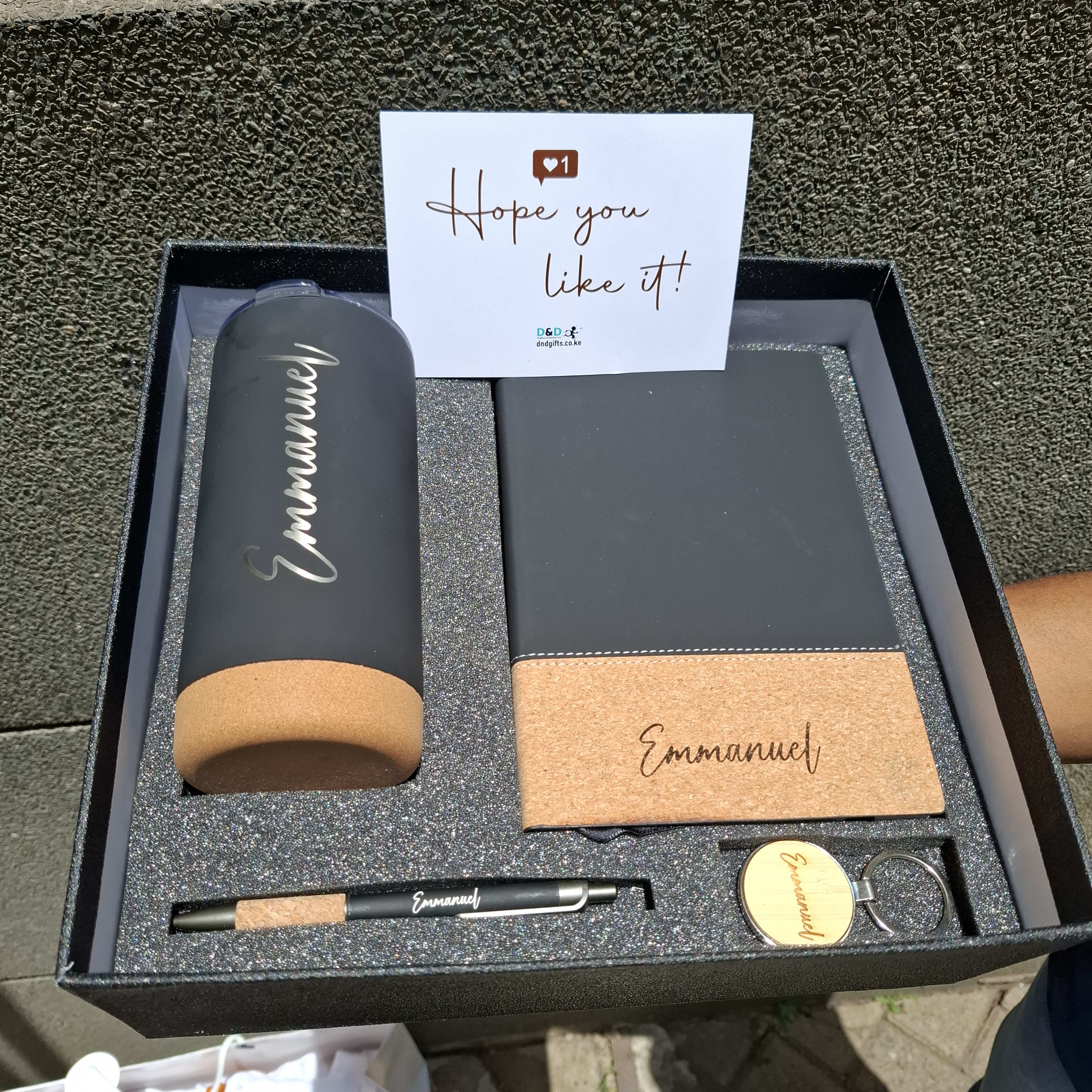 Premium Corporate Gift Set. Personalized Notebook & Thermal Mug - Image 2