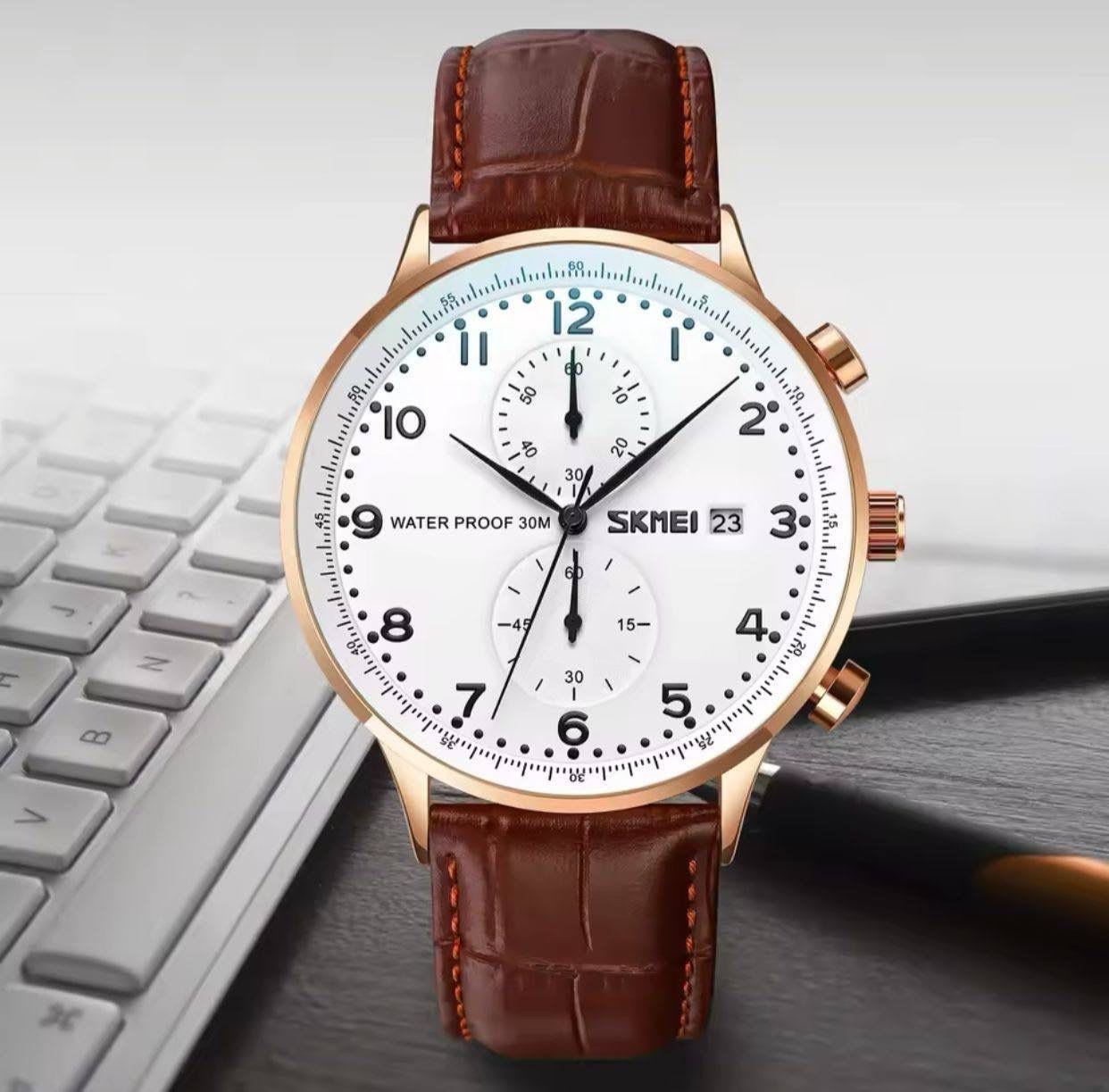Classic Leather Men’s Watch - Image 3